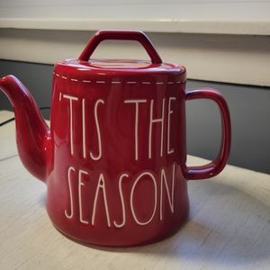 Rae Dunn Tis The Season Tea Pot